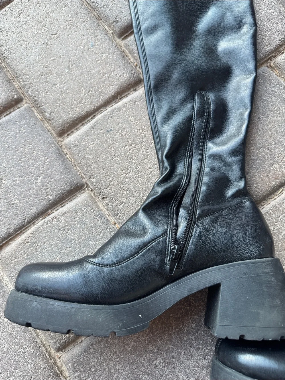 Tall Black Women's Knee-High Boots